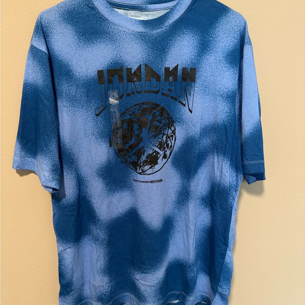 Nike Air Jordan Graphic T-Shirt Blue Tie Dye